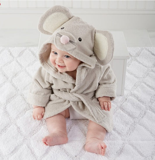 Children's Hooded Animal-shaped Bathrobe