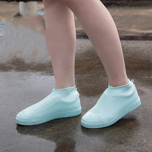 Silicone Waterproof Shoe Covers Are Thick And Durable In Rainy Days