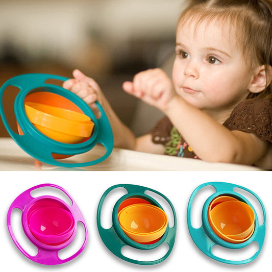 360 Rotate Spill-proof Bowl Dish